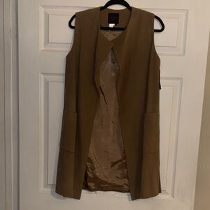 Elegant Tan Sleeveless Vest
